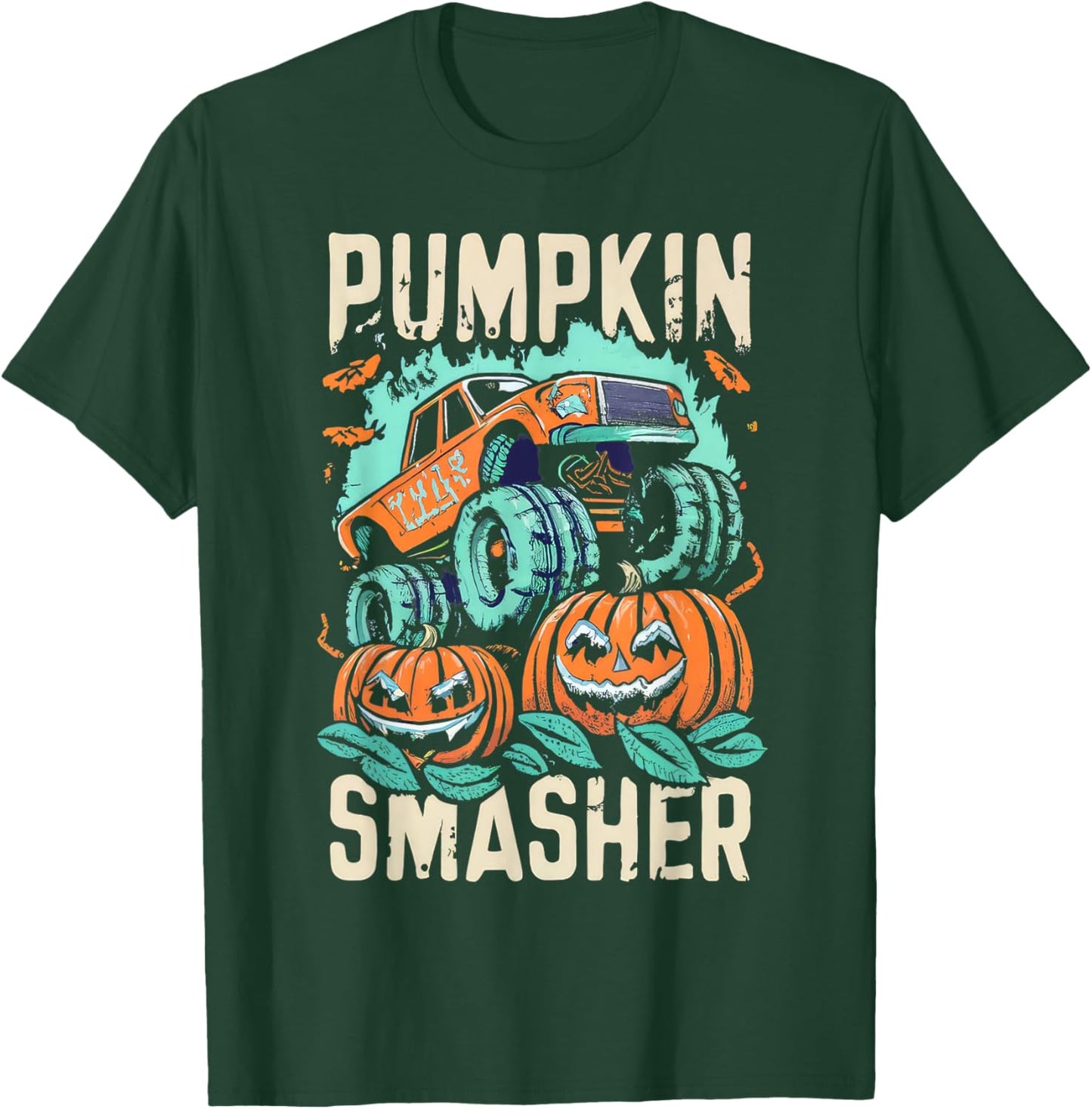 Halloween Monster Truck Halloween Costume T-Shirt - T-Shirt | Forest
