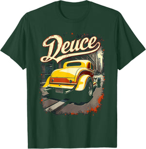 32 Deuce Coupe American Classic 3 Window Deuce Coupe Hot Rod T-Shirt - T-Shirt | Forest