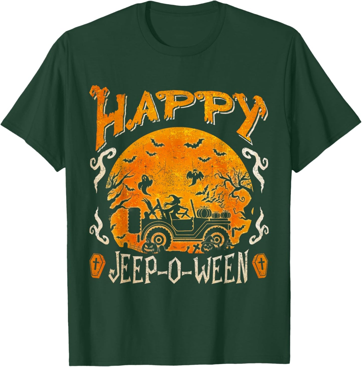 Happy Halloween Funny Halloween Costume For Off-Road Lovers T-Shirt - T-Shirt | Forest