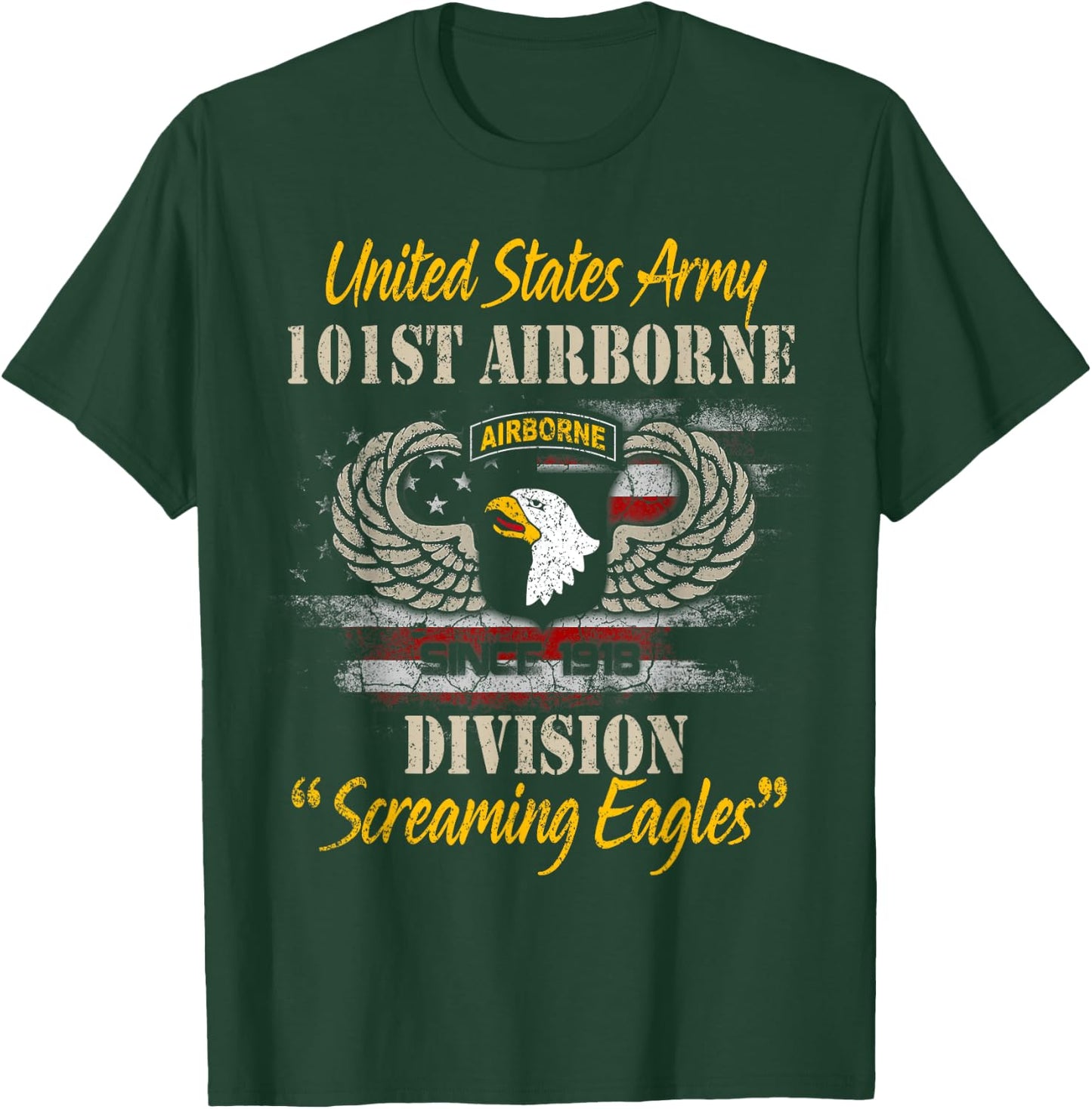 U.S Army 101st Airborne Division Veteran Veterans Day T-Shirt - T-Shirt | Forest