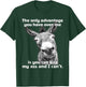 The Only Advantage You Have Over Me is You Can Kiss My Ass T-Shirt - T-Shirt | Forest