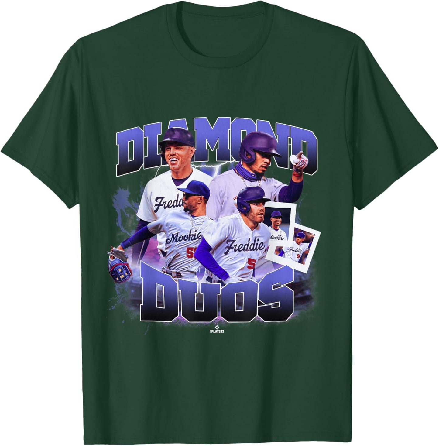 Mookie Betts & Freddie Freeman | LA Duos | MLBDDUO4004 T-Shirt - T-Shirt | Forest