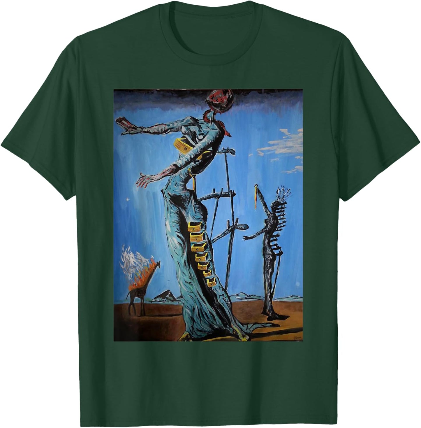 Famous Painting Illustration T-Shirt - T-Shirt | Forest
