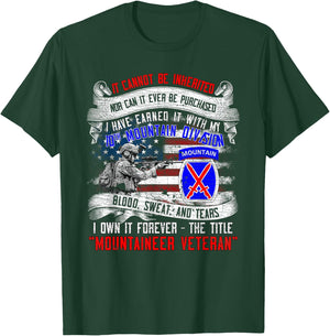 10th Mountain Division Fort Drum New York Climb to Glory T-Shirt - T-Shirt | Forest