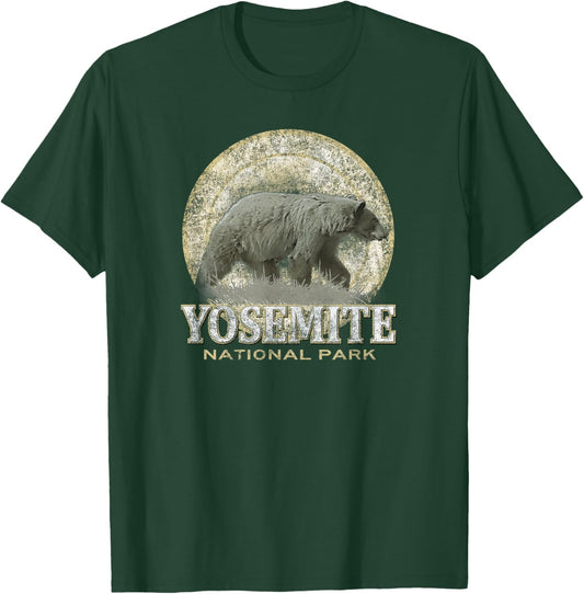 Yosemite National Park Black Bear Graphic T-Shirt - T-Shirt | Forest