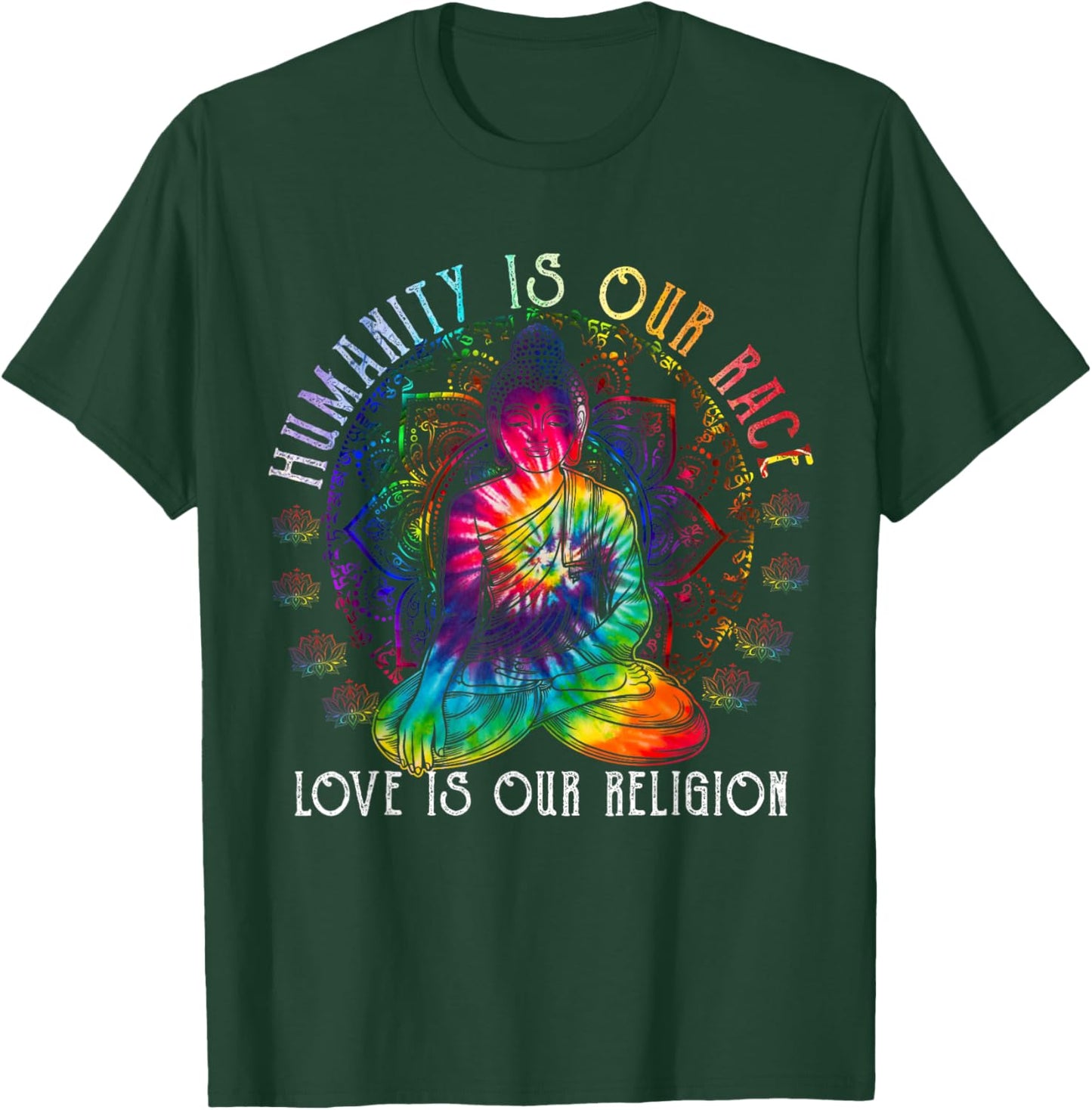 Buddha Shirt Buddhism Zen Buddhist Religion Love Gifts T-Shirt - T-Shirt | Forest
