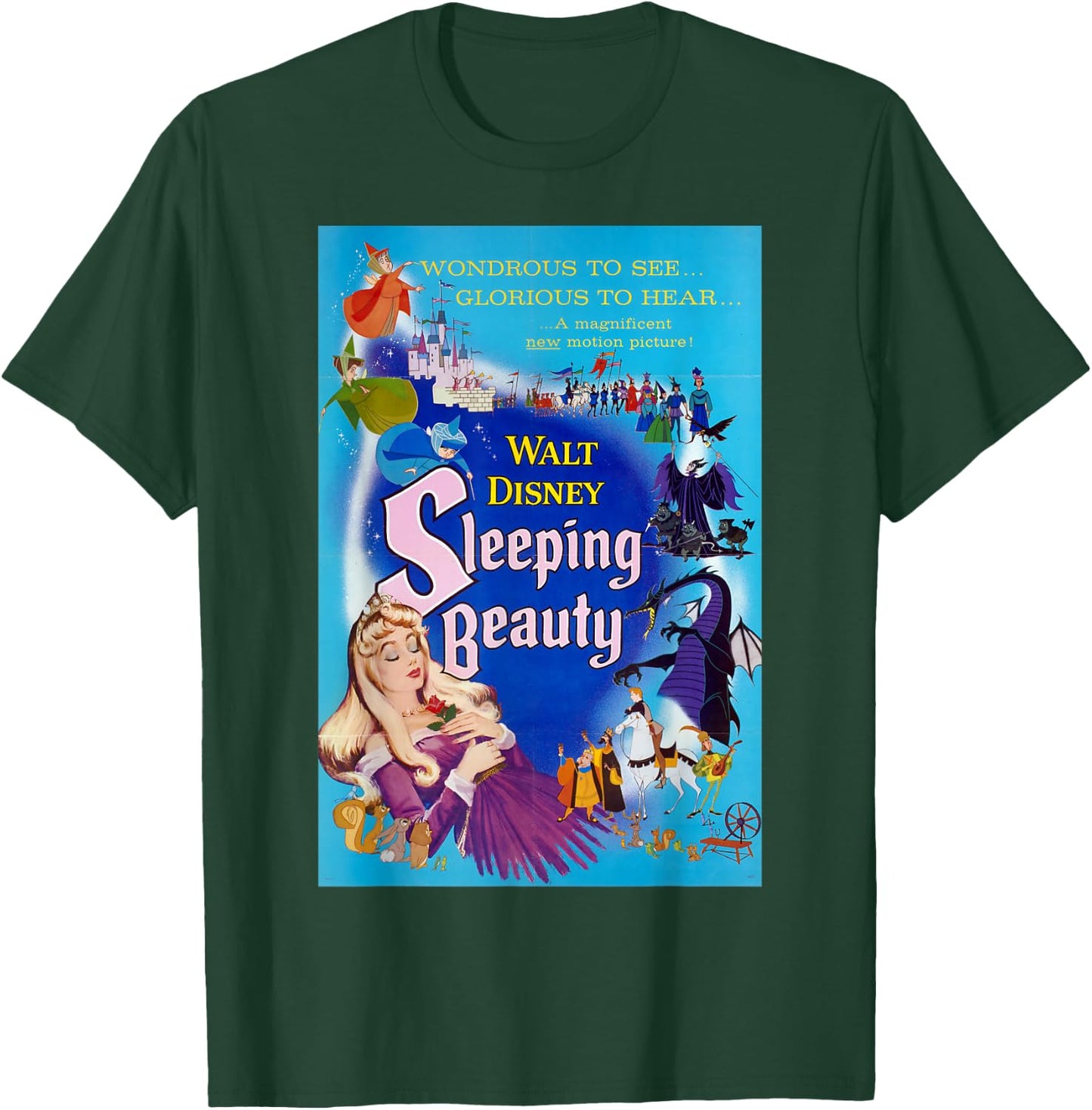 Disney Sleeping Beauty Classic Poster T-Shirt - T-Shirt | Forest