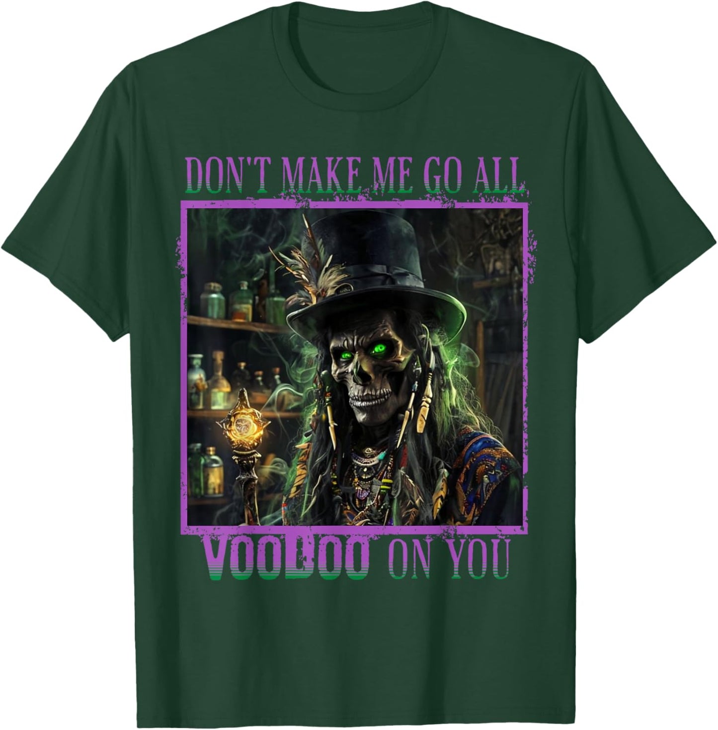 New Orleans Ghost Tour Scary Priest Voodoo Mardi Gras T-Shirt - T-Shirt | Forest