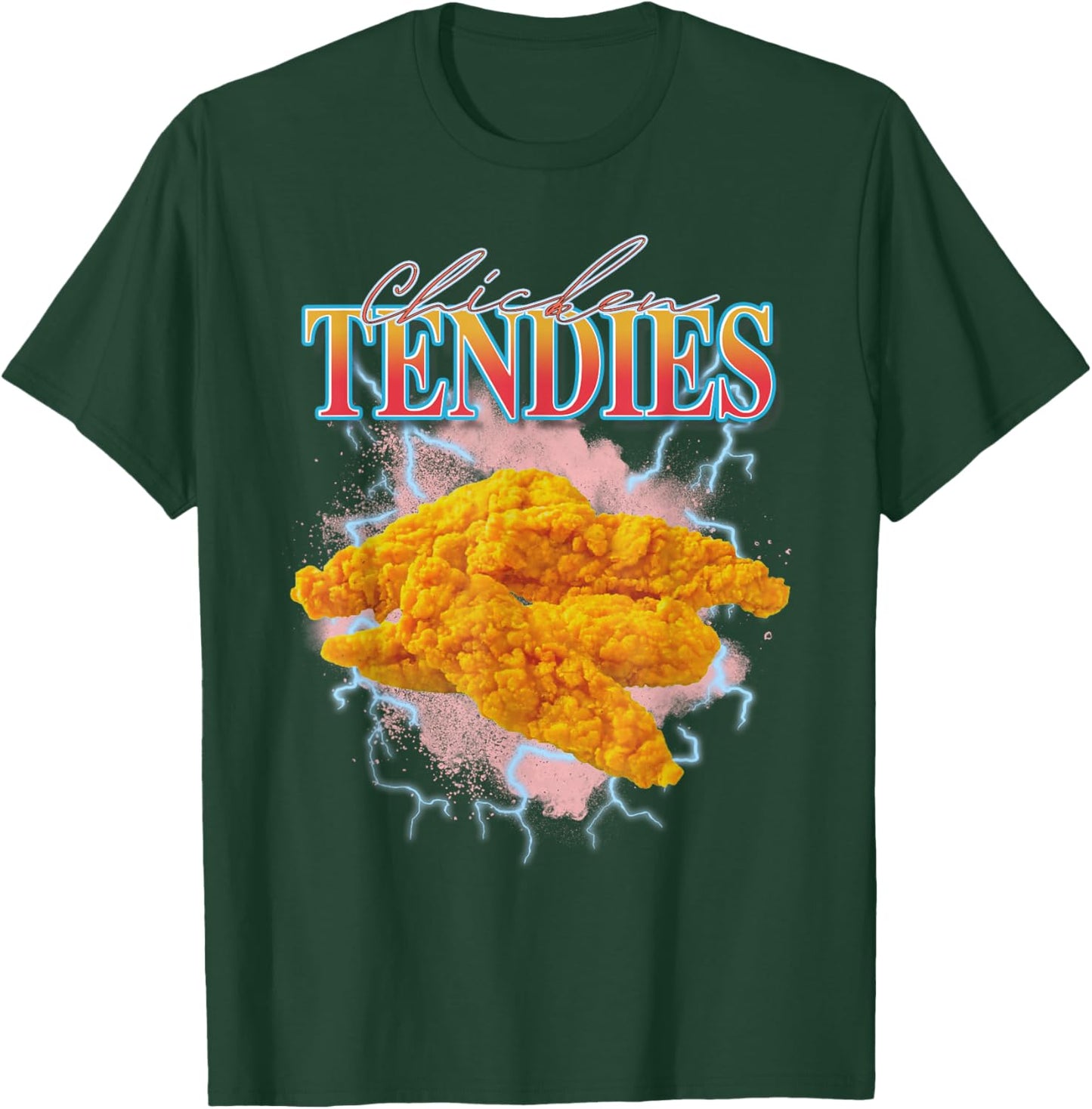 Chicken Tendies Heavy Metal World Tour Hardcore Music T-Shirt - T-Shirt | Forest