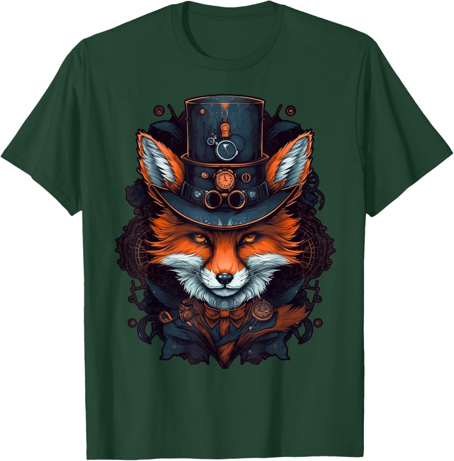 Steampunk Fox T-Shirt - T-Shirt | Forest