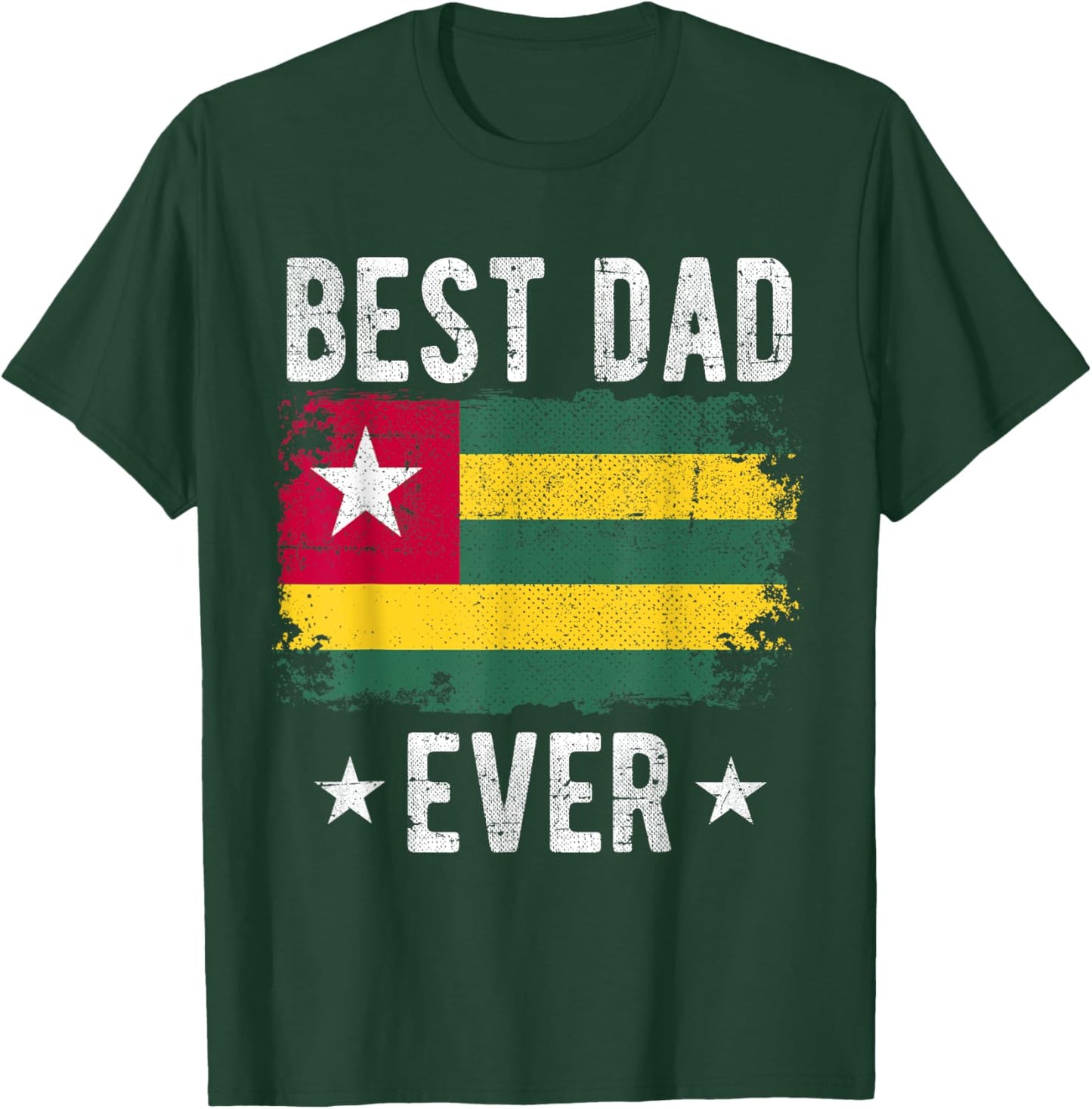 Best Dad Ever Togo Flag Best Togolese Dad T-Shirt - T-Shirt | Forest
