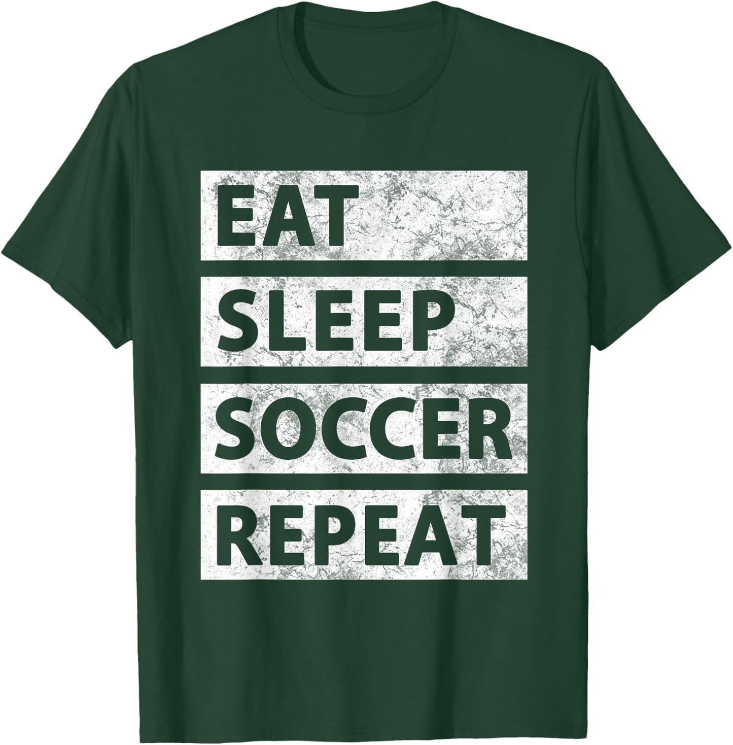 Soccer Player Eat Sleep Soccer T-Shirt - T-Shirt | Forest