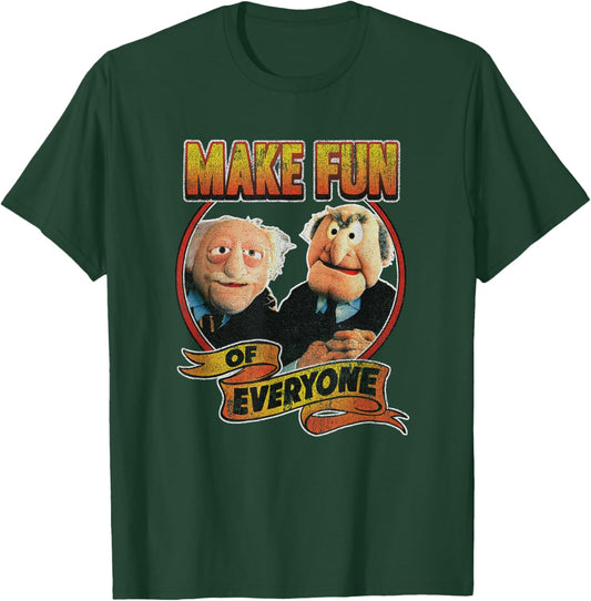 Disney The Muppets Make Fun of Statler Waldorf Vintage Shot T-Shirt - T-Shirt | Forest