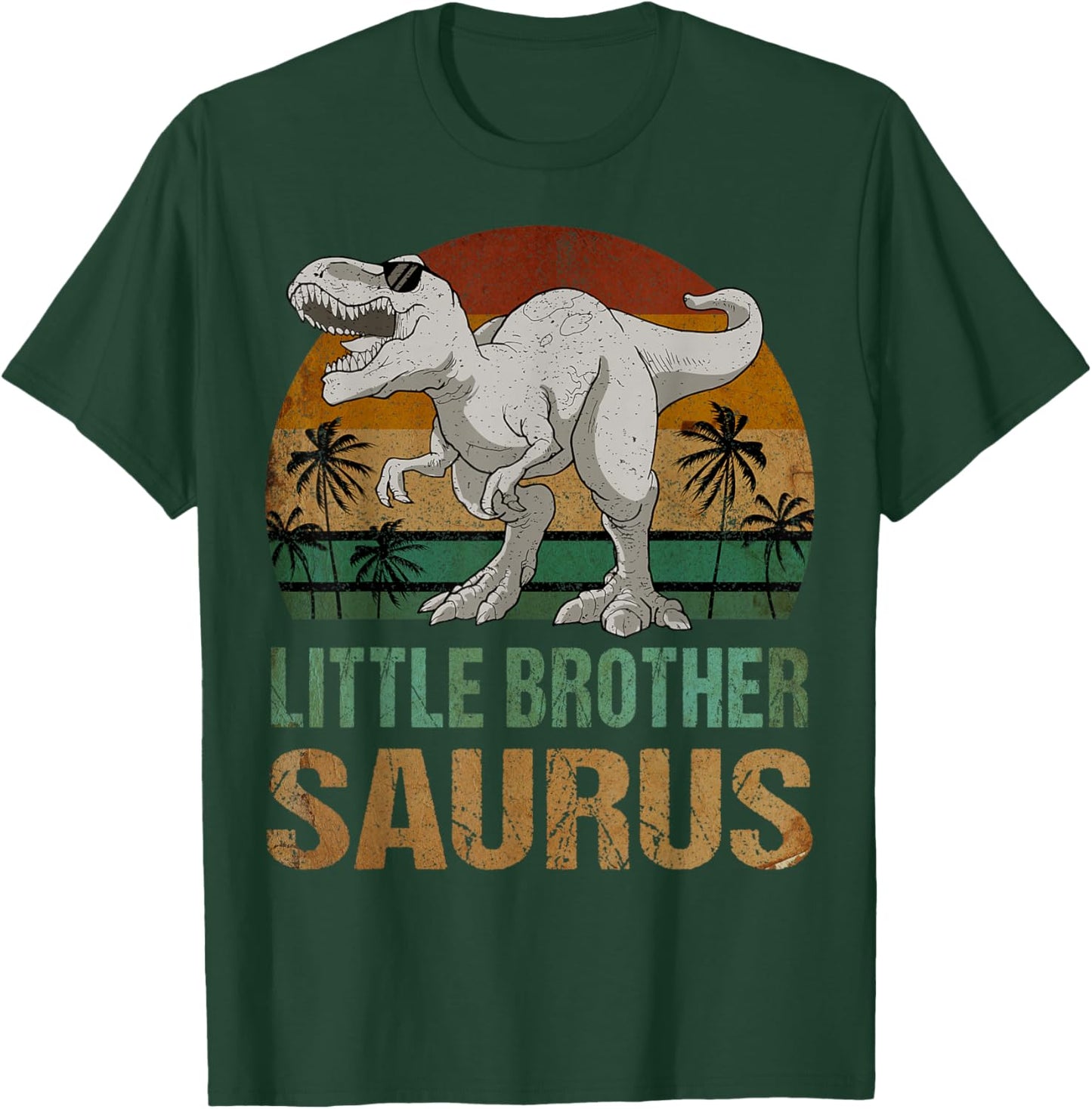 Little Brothersaurus Dinosaur Little Brother Saurus Vintage T-Shirt - T-Shirt | Forest