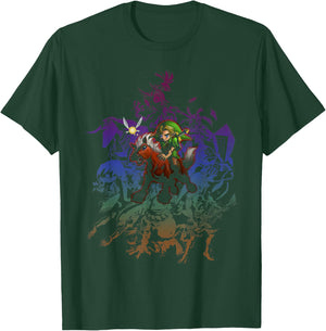 The Legend of Zelda Link Navi Horse Collage T-Shirt - T-Shirt | Forest