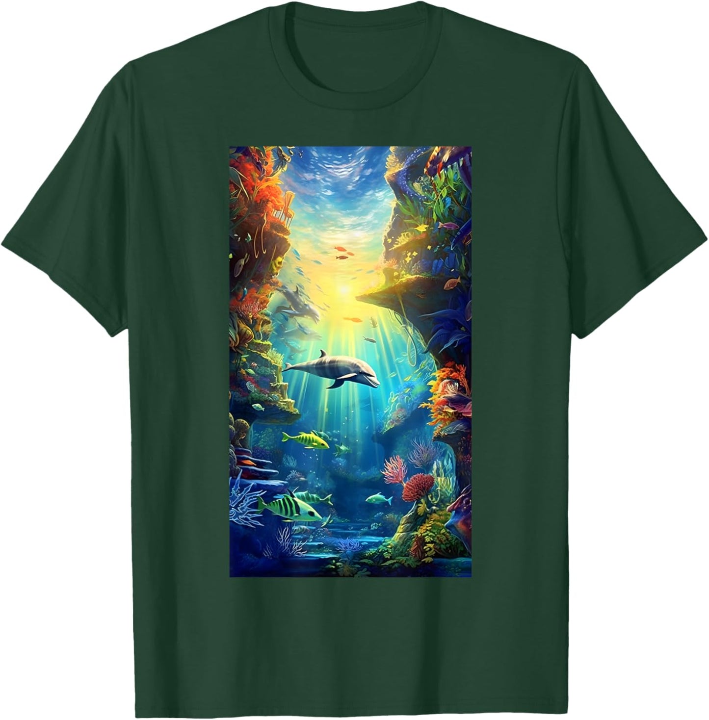 Underwater Sea Wonderland Ocean Nature Protection T-Shirt - T-Shirt | Forest