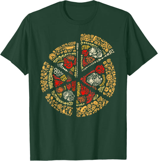 Pizza Lovers Ingredients Tomato Cheese Italian T-Shirt - T-Shirt | Forest