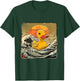 Rubber Duck Great Wave Ocean Sunset Drawing Rubber Duckling T-Shirt - T-Shirt | Forest