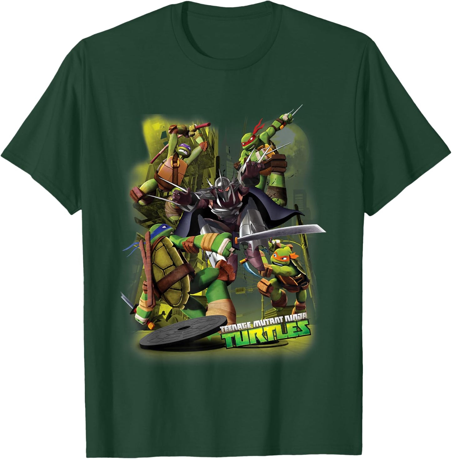 Teenage Mutant Ninja Turtles Vs Shredder T-Shirt - T-Shirt | Forest