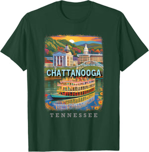 Chattanooga Tennessee TN Riverfront Revelry SD831 T-Shirt - T-Shirt | Forest