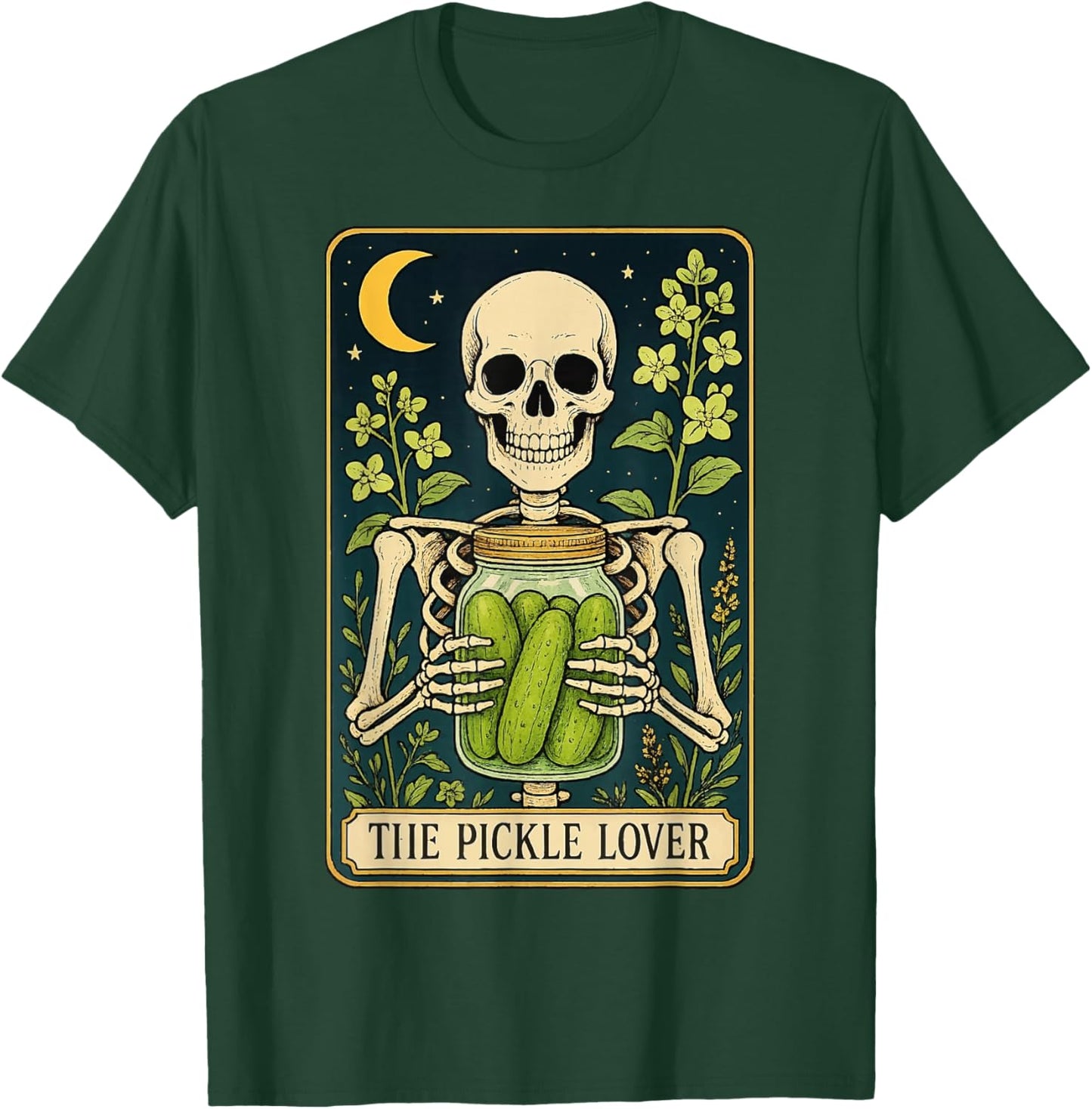 The Pickle Lover Tarot Card T-Shirt - T-Shirt | Forest