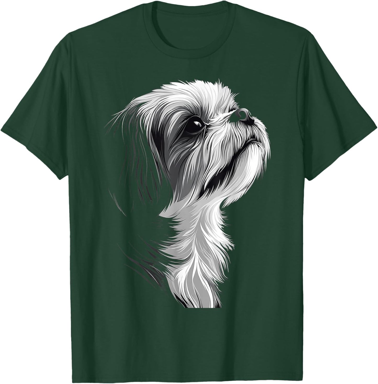 Shih Tzu Dog Graphic Pet Art Shih Tzu T-Shirt - T-Shirt | Forest