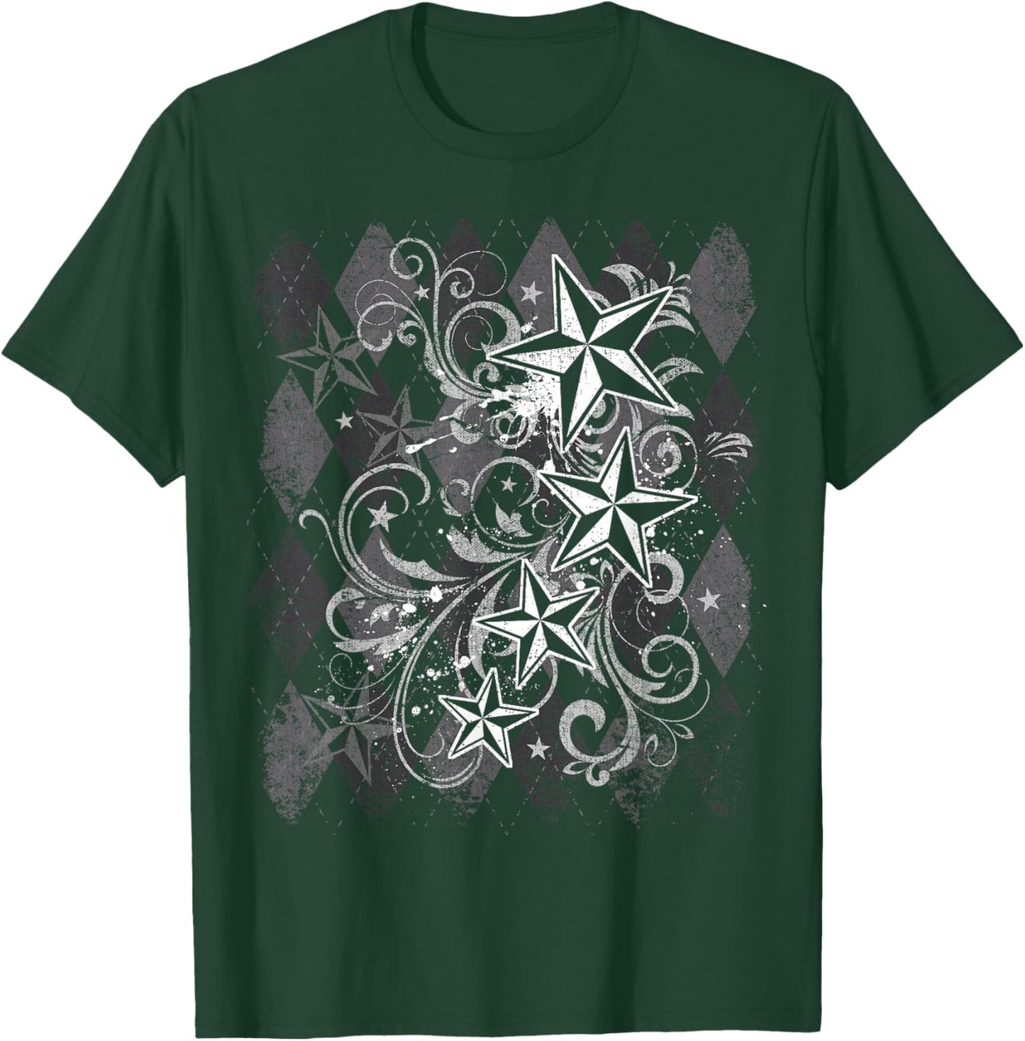 Grunge Y2k Emo 2000s Star Goth Alt Teen Vintage Graphic T-Shirt - T-Shirt | Forest