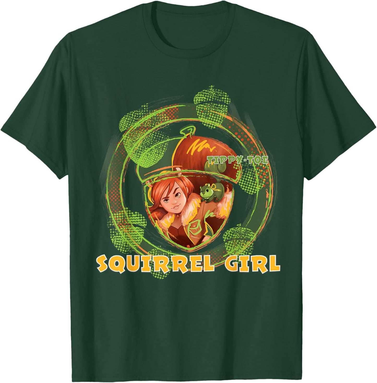 Marvel Rising secret Warriors Squirrel Girl Symbol Fill T-Shirt - T-Shirt | Forest