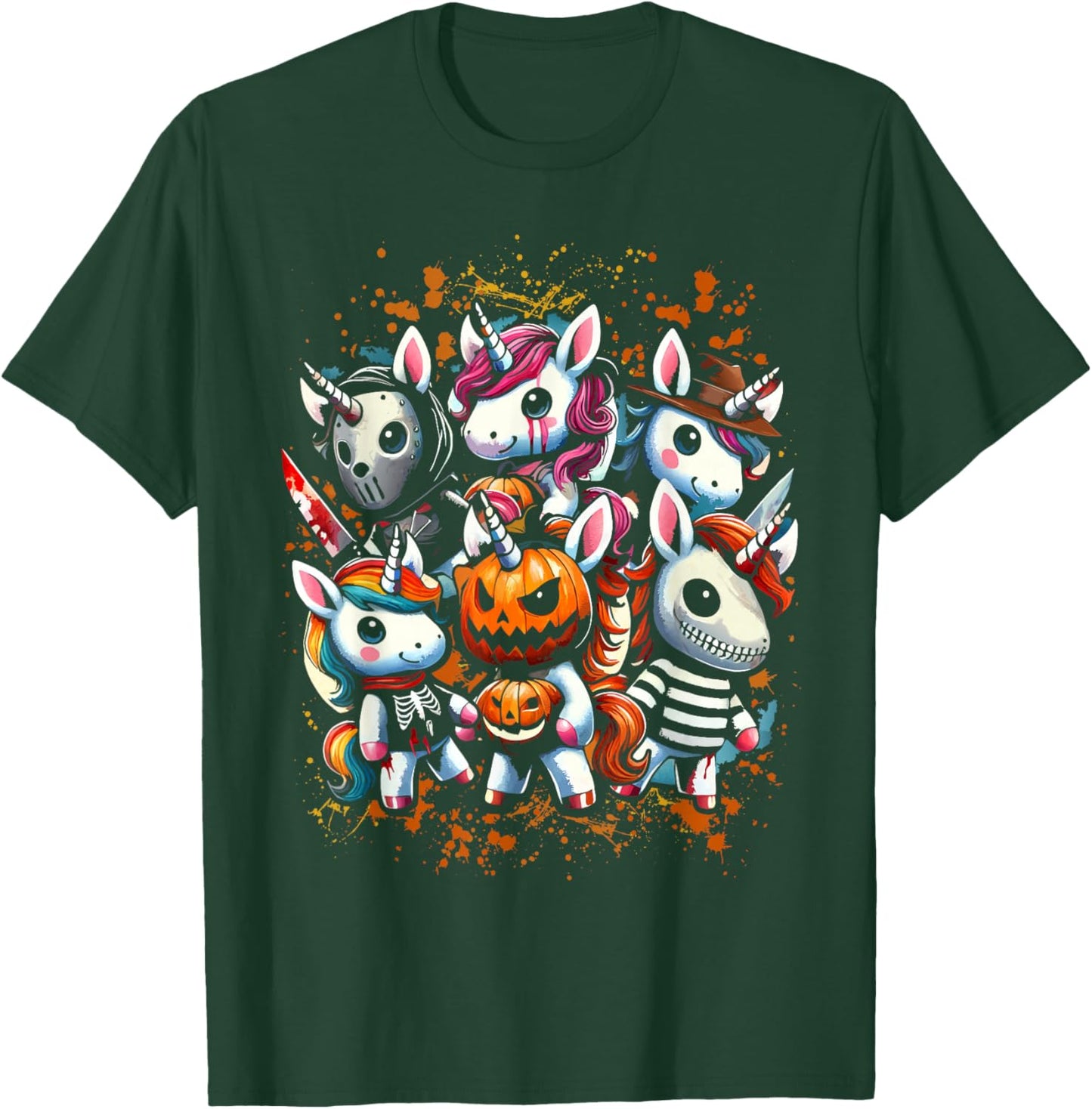 My Little Horror Crew - Halloween Unicorns T-Shirt - T-Shirt | Forest