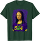 Funny 504 New Orleans Mardi Gras Mona Lisa Mashup T-Shirt - T-Shirt | Forest