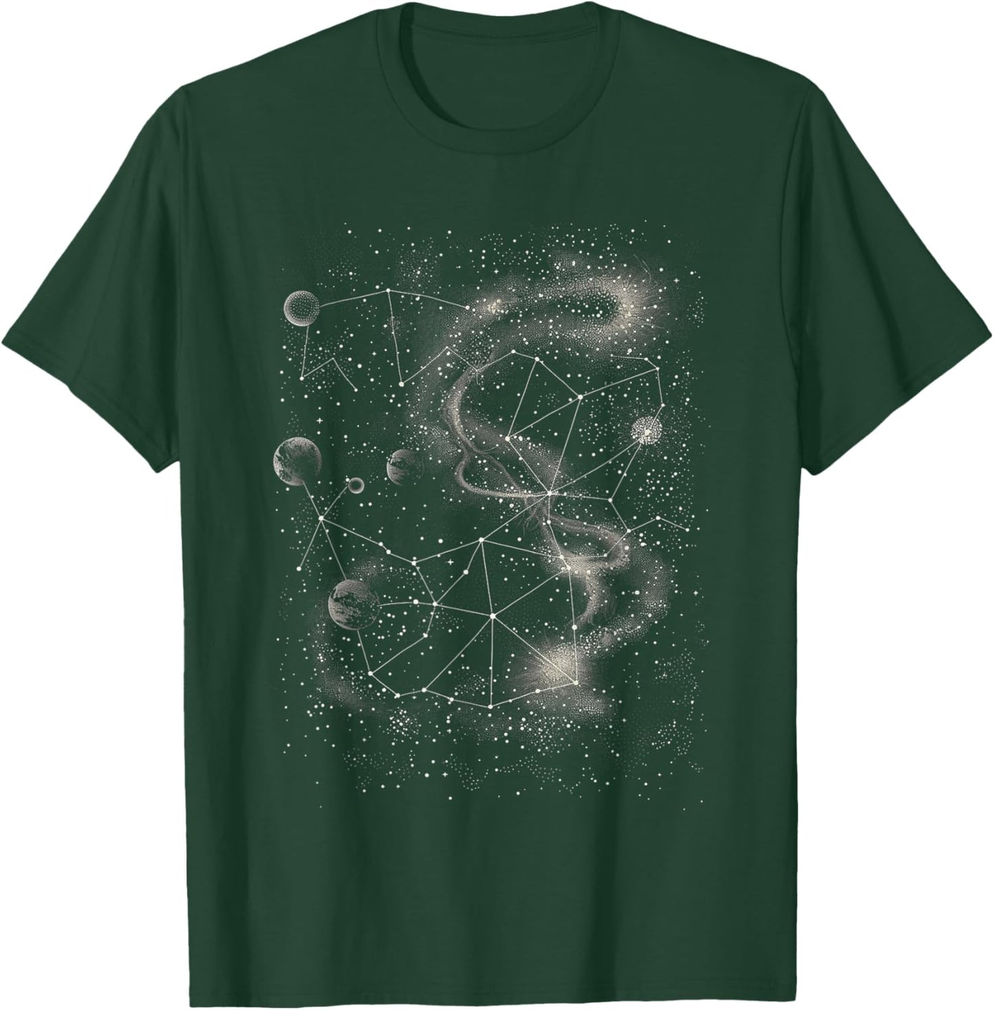 Constellation Dotwork T-Shirt - T-Shirt | Forest