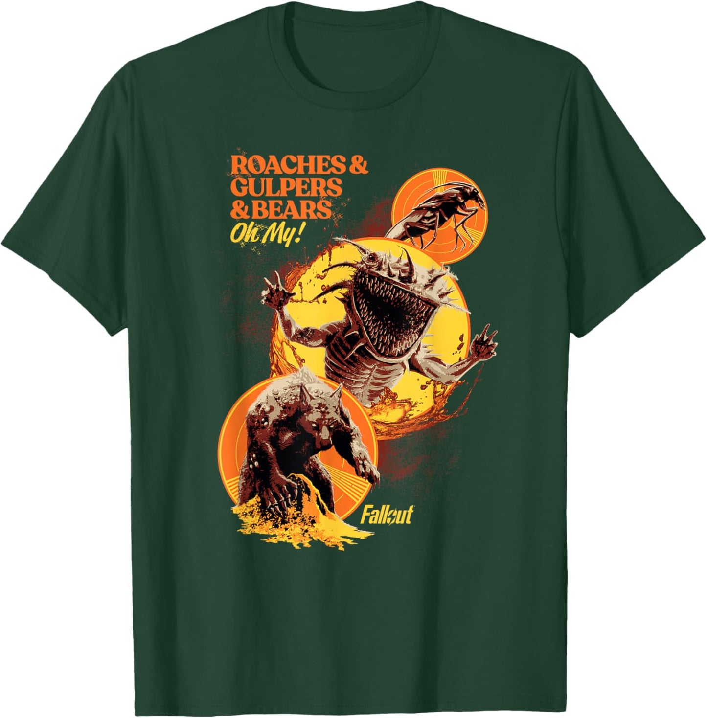 Fallout - Roaches & Gulpers & Bears T-Shirt - T-Shirt | Forest