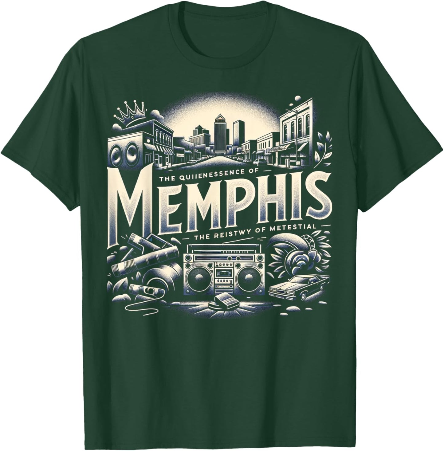 Memphis Shirt | Cool | Men Women S - 6XL T-Shirt - T-Shirt | Forest