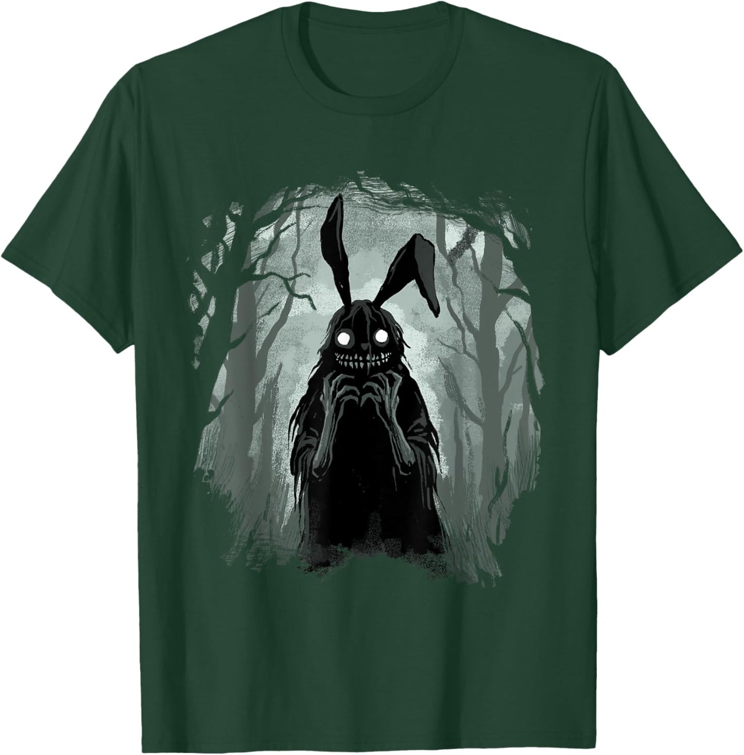 Gothic Shirt Creepy Bunny Goth Rabbit Evil Rabbit Weirdcore T-Shirt - T-Shirt | Forest
