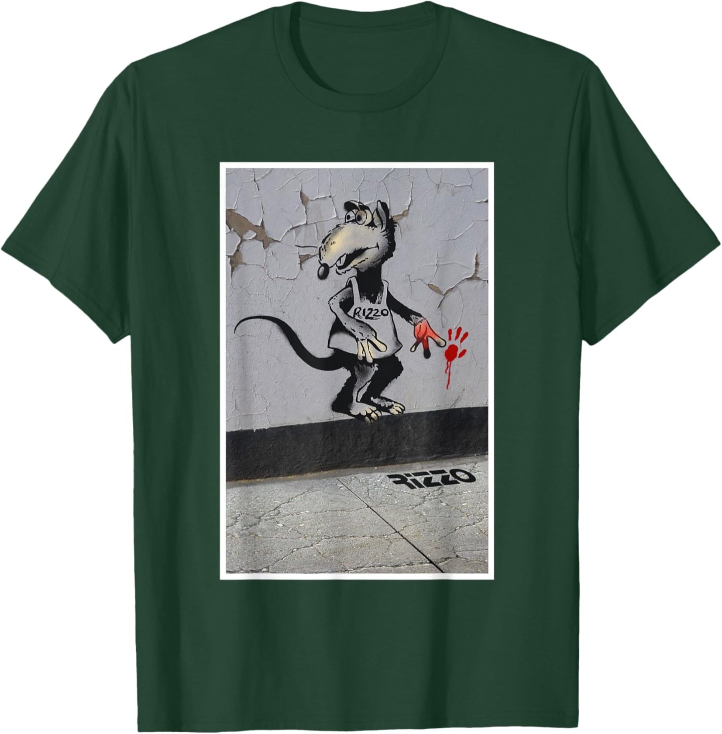 Disney The Muppets Rizzo Banksy’s Graffiti Inspired Big Shot T-Shirt - T-Shirt | Forest
