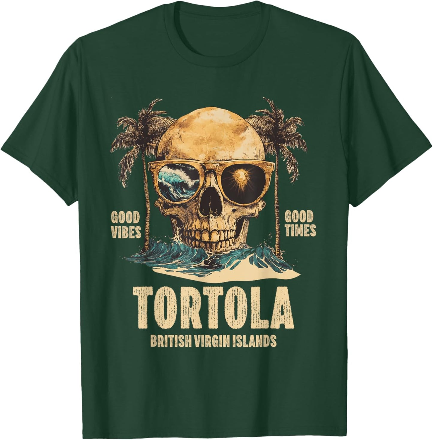 Tortola B.V.I British Virgin Islands Souvenir Vacation T-Shirt - T-Shirt | Forest