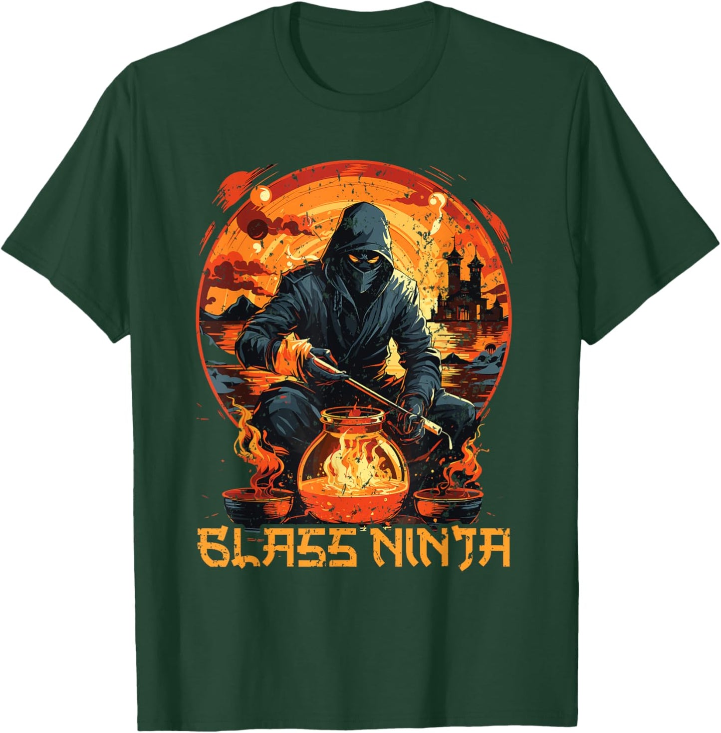 Glassblowing Glassblower Glassmaker Lampwork Glass Blowing T-Shirt - T-Shirt | Forest