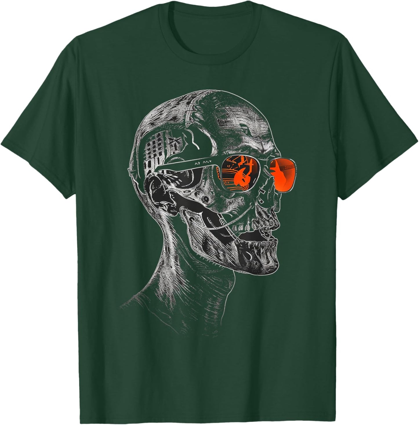 Zombie Costume Halloween Graphic Sunglasses Art Zombie T-Shirt - T-Shirt | Forest