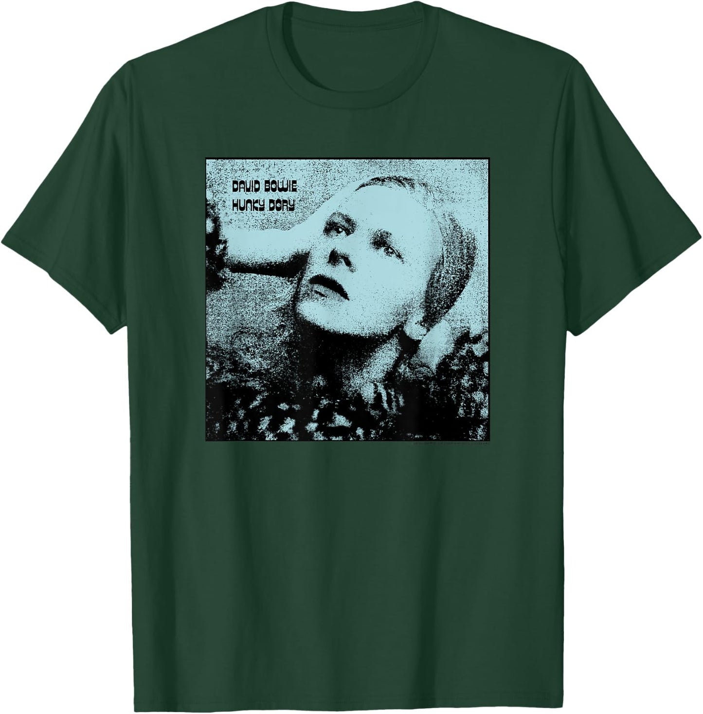 David Bowie Hunky Dory Blue Photo by Brian Ward T-Shirt - T-Shirt | Forest