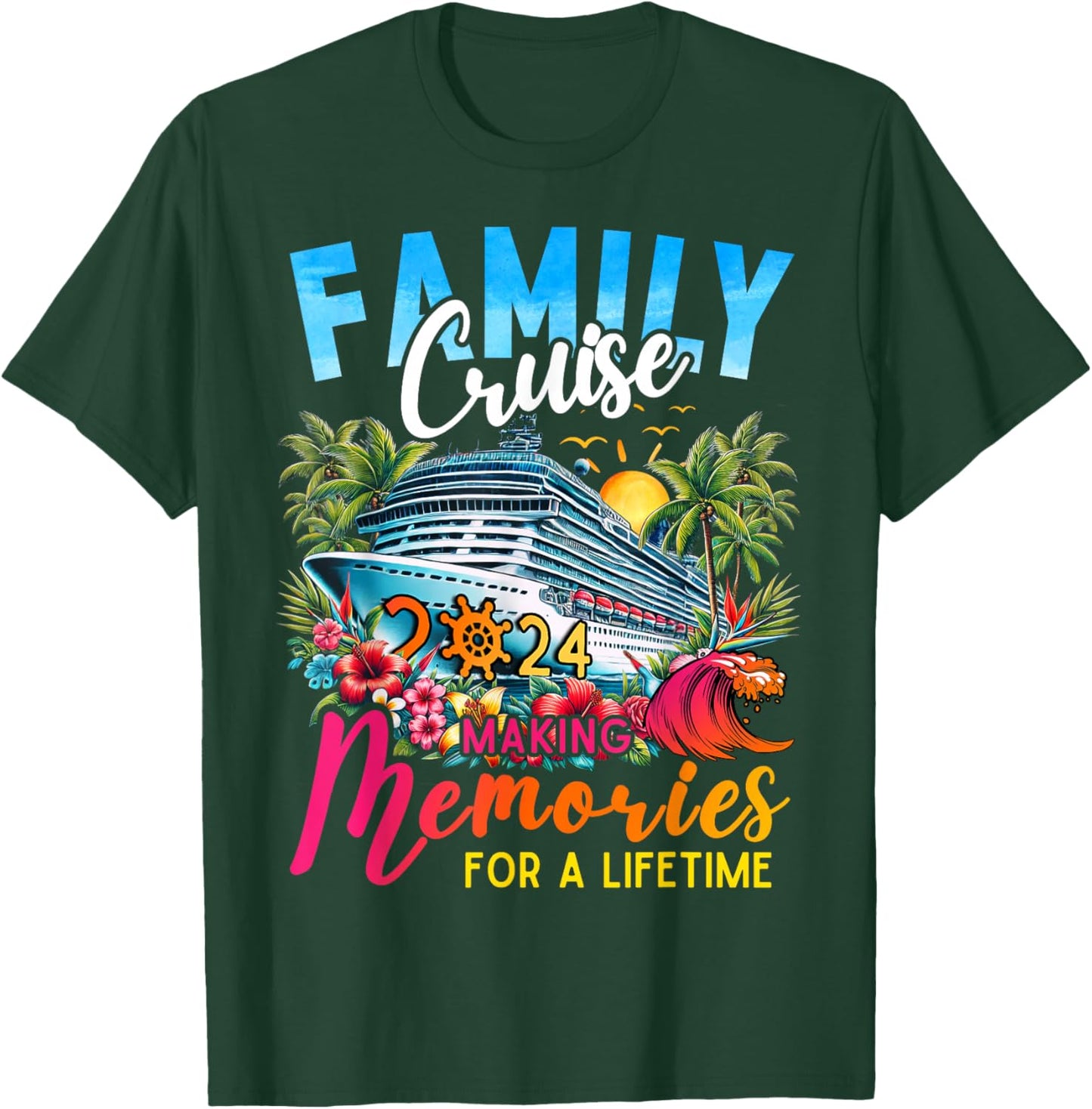 Family Cruise 2024 Reunion Matching Friend Vacation Women T-Shirt - T-Shirt | Forest