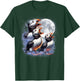 Three Puffins Moon Funny Puffin Howling Wolfs Moon Parody T-Shirt - T-Shirt | Forest