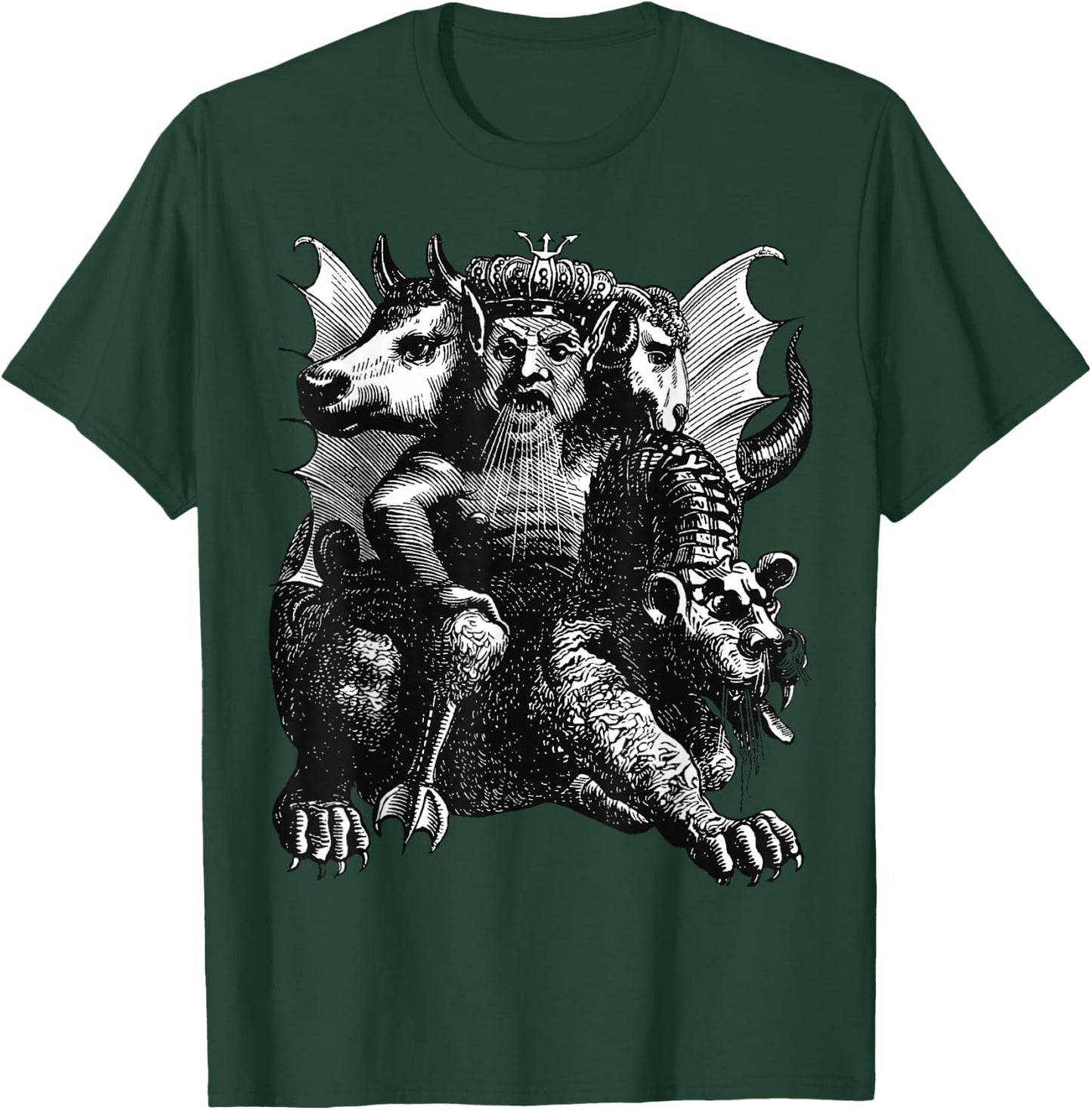 Asmodeus The Demon Of Lechery And Lust Cut Out T-Shirt - T-Shirt | Forest