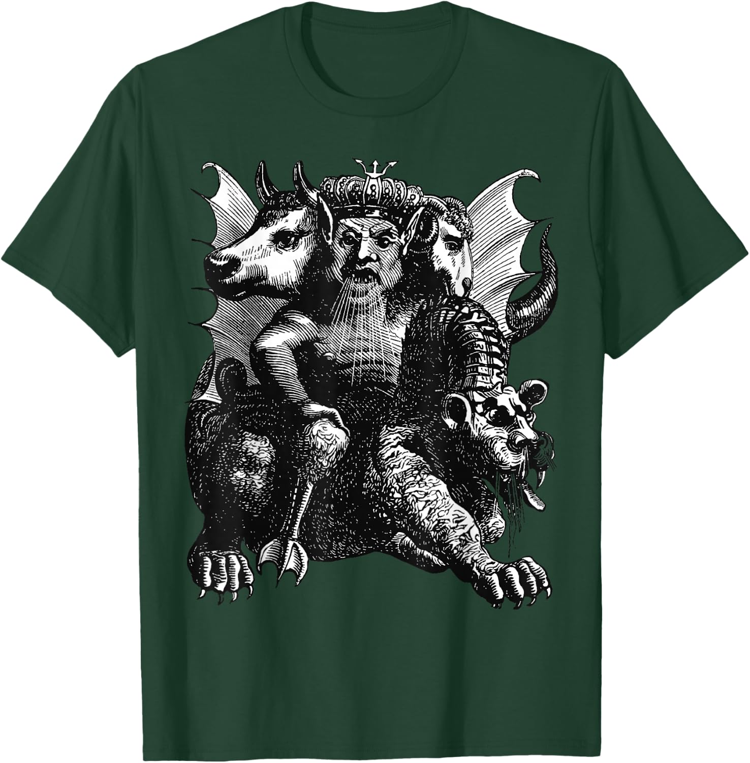 Asmodeus The Demon Of Lechery And Lust Cut Out T-Shirt - T-Shirt | Forest