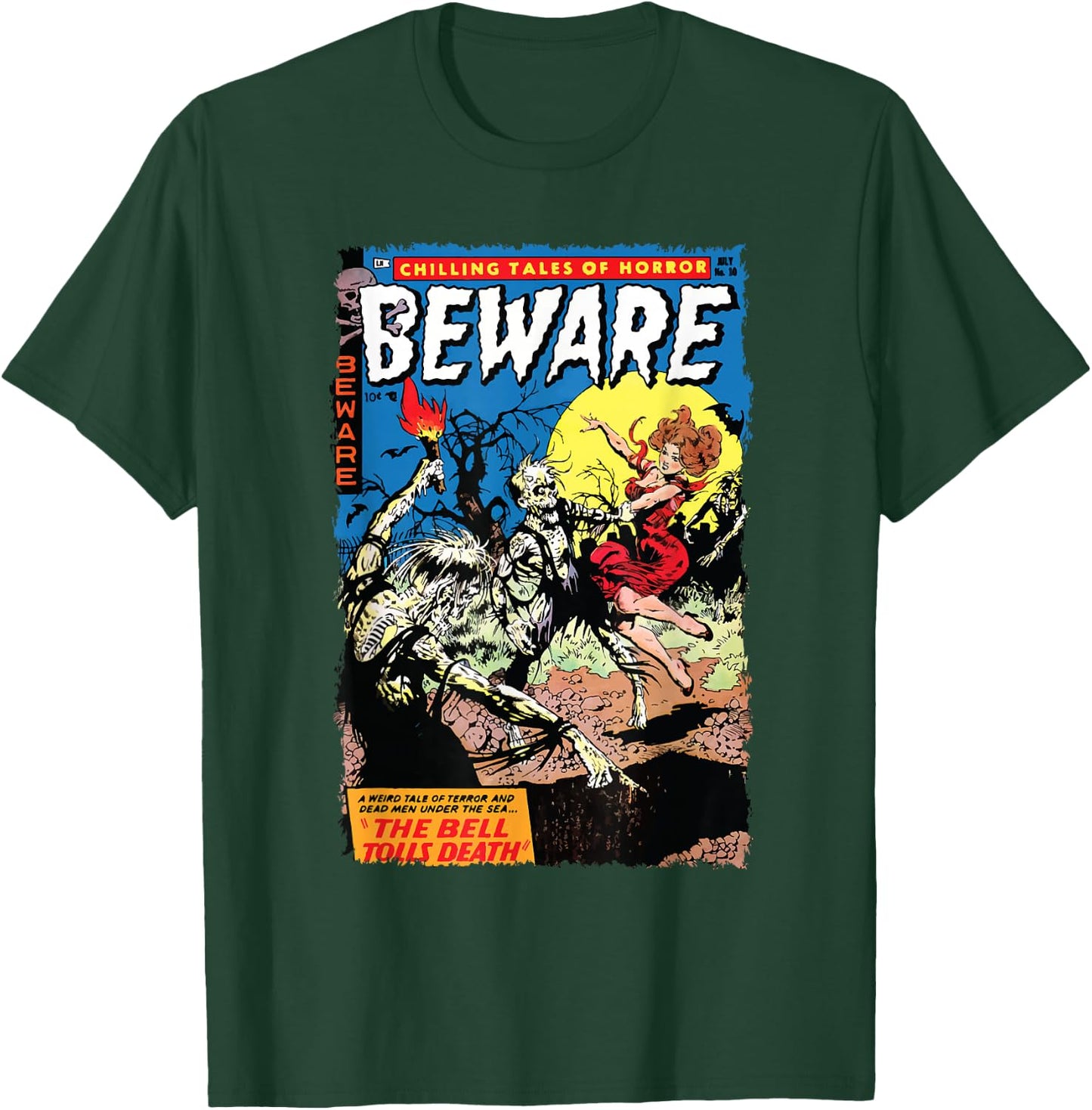 Vintage Horror Comic Book Cover Beware 10 T-Shirt - T-Shirt | Forest