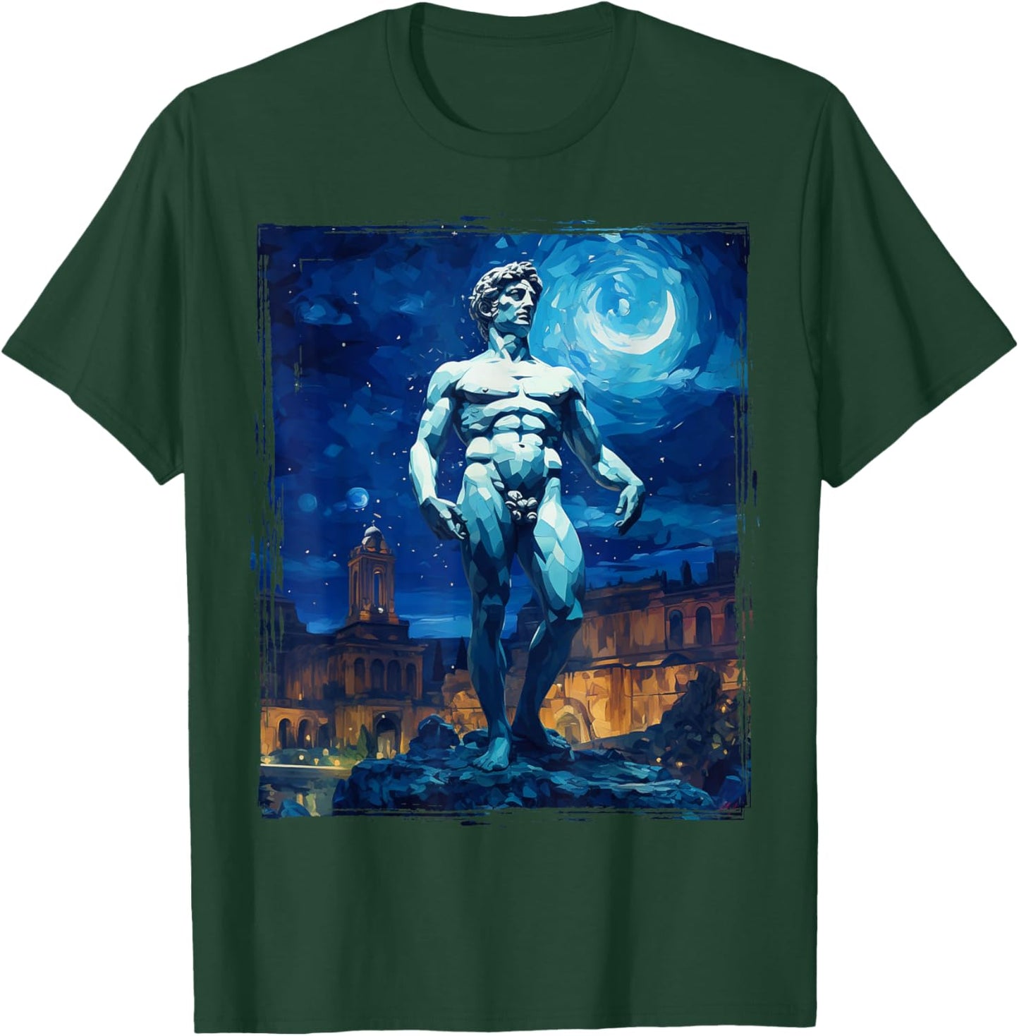 David Statue by Michelangelo T-Shirt - T-Shirt | Forest