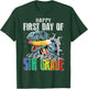 Happy First Day Of 5th Grade Dinosaur Back To School T-Shirt - T-Shirt | Forest