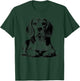 Super Cute Beagle Portrait in Lying Pose T-Shirt - T-Shirt | Forest