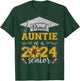 Proud Auntie Of A Class Of 2024 Senior Graduate T-Shirt - T-Shirt | Forest