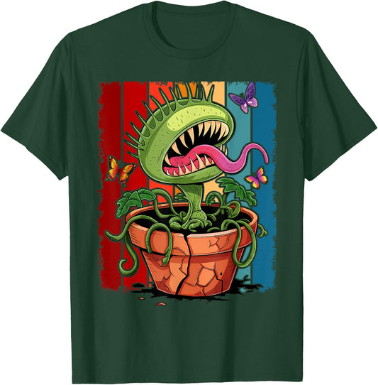 Venus Flytrap Monster Carnivorous Plant Carnivore Flower T-Shirt - T-Shirt | Forest