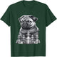Pug Playing Chess Pug Novelty Items Chess Player Pug Lover T-Shirt - T-Shirt | Forest